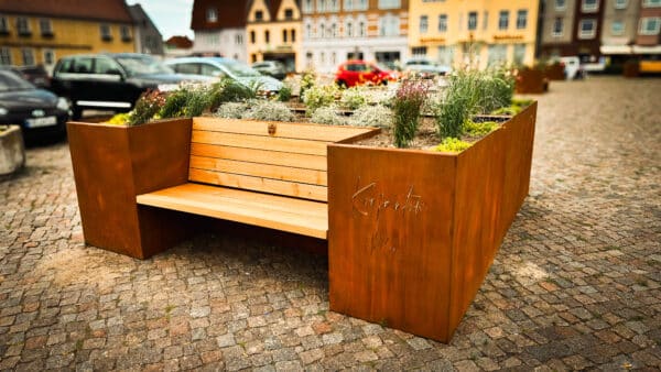 Hochbeet mit Sitzbank Giardino Gesamtansicht 4
